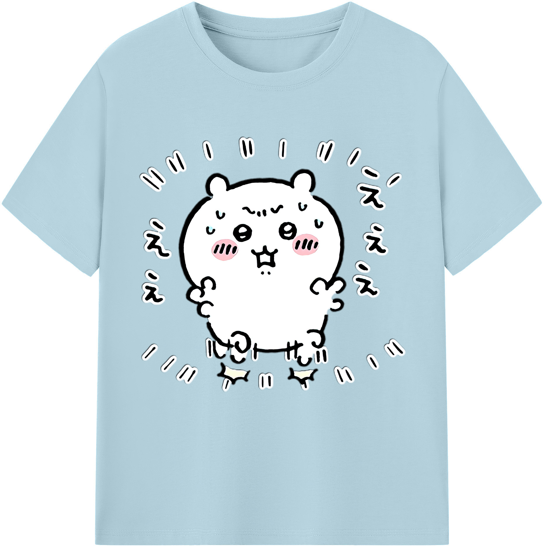 （画像用） ちいかわ ちいかわ Chii-kawa chiikawa 綿100％半袖Tシャツ（フロントプリント）
